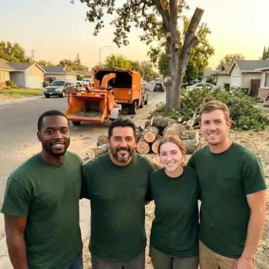 Eddy's Tree Service and Landscaping crew after a Atlanta tree removal job